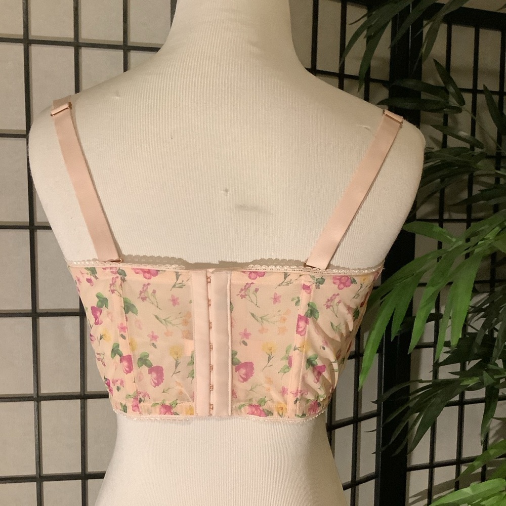 Victoria's Secret Dream Angels Floral Embroidered Bustier Top - Picture 4 of 5
